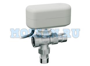 3-х ход. кран, 9,1 куб.м/ч,  1" ВР-американки, с приводом арт.3070 (40сек, 220В)