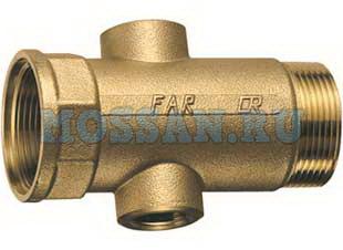 Коллектор 1 1/2" с 2 отв. 1/2" ВР (межосев. 100 мм)