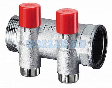 Балансировочн. коллектор 1" с  2 отв. 3/4" EUROKONUS
