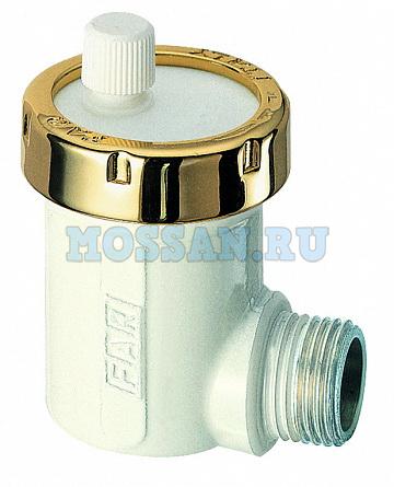 Угл. авт. клапан для вып. возд. 1/2" (бел/золот.)