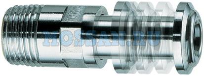 Телескопический переходник 1/2", хром., удлинение 35-60 мм