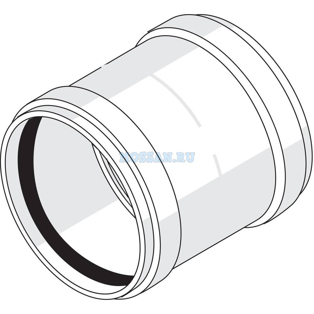МУФТА ДВУХРАСТРУБНАЯ REHAU 50